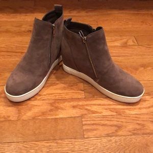 Gray Platform Sneakers